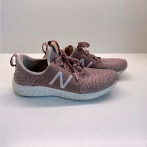 New Balance Mauve Sneakers with White Sole
